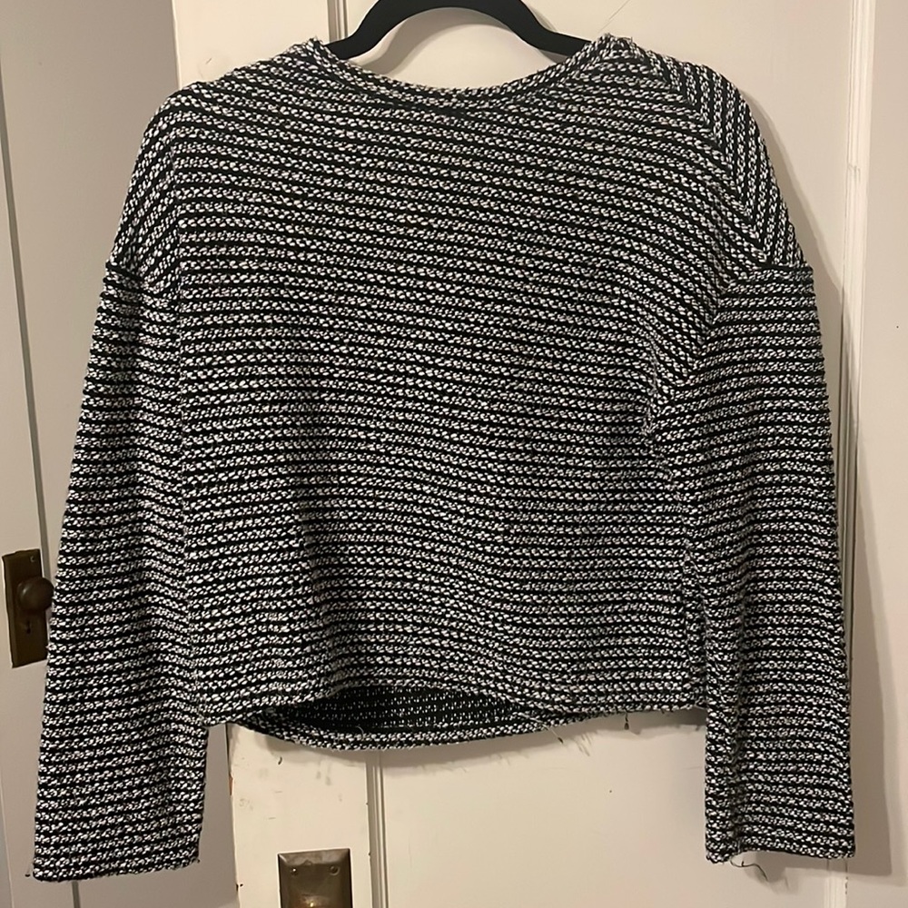 Black and white sweater